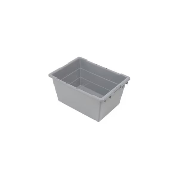 Quantum Cross Stack Nest Tub TUB2417-12 - 23-3/4 x 17-1/4 x 12 Gray, Quantum Storage Systems, Mfr#: TUB2417-12GY